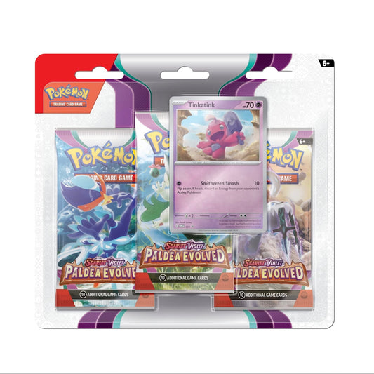 Paldea Evolved 3 Pack Blister (Random Promo)